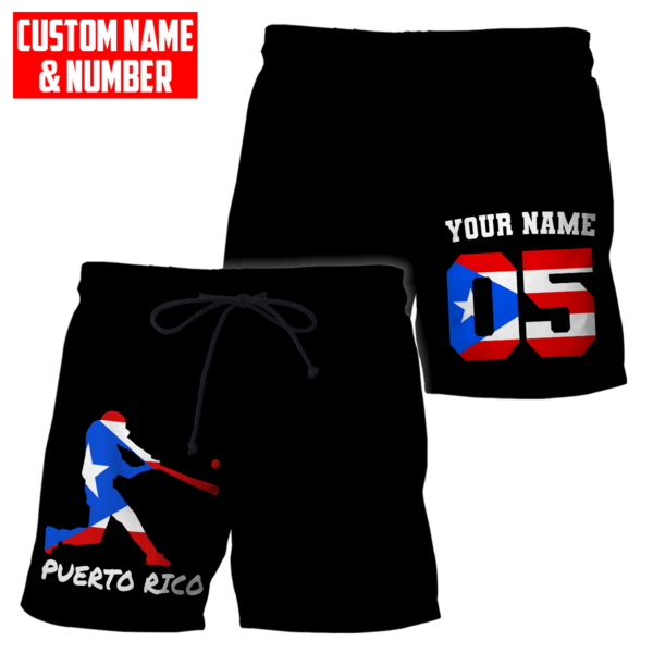 Customize Name And Number Puerto Rico 3D All Over Printed Unisex Shirts