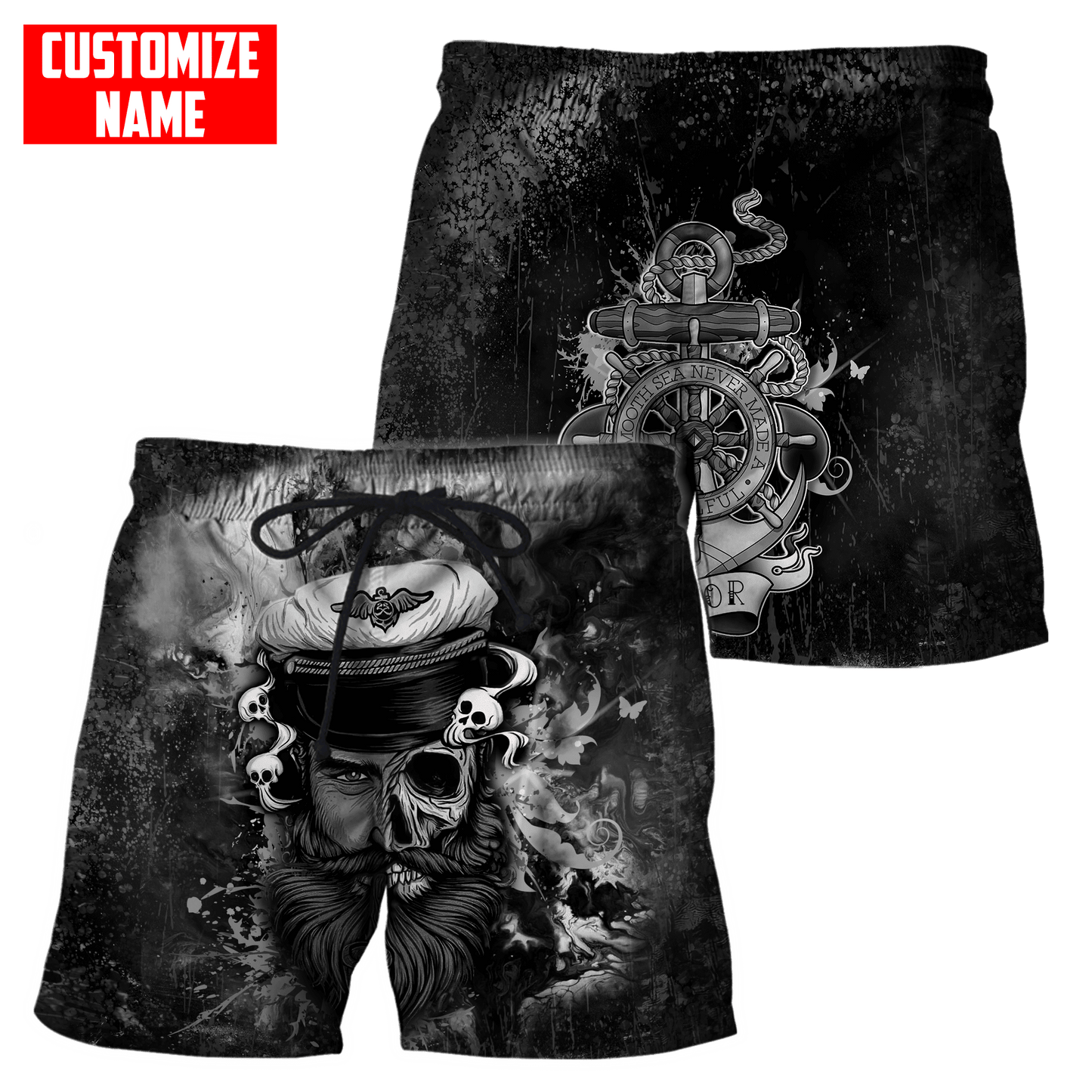 Customized name A Smooth Sea Never Made A Skillful Sailor 3D Printed Shirts