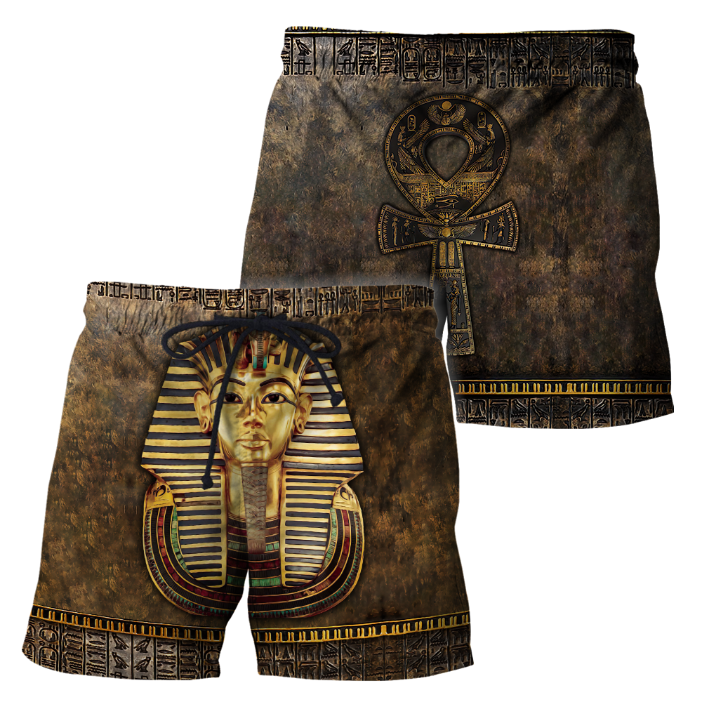 Custom name Pharaoh Ancient Egypt Ankh 3D design print shirts
