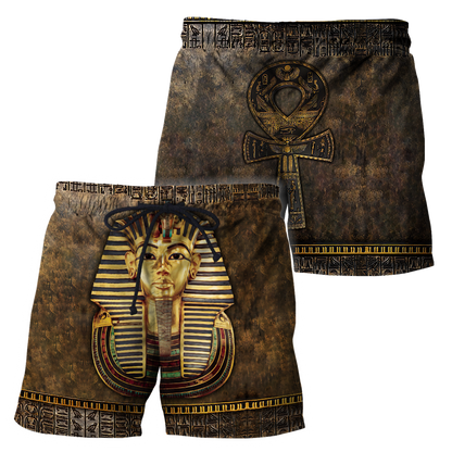 Custom name Pharaoh Ancient Egypt Ankh 3D design print shirts