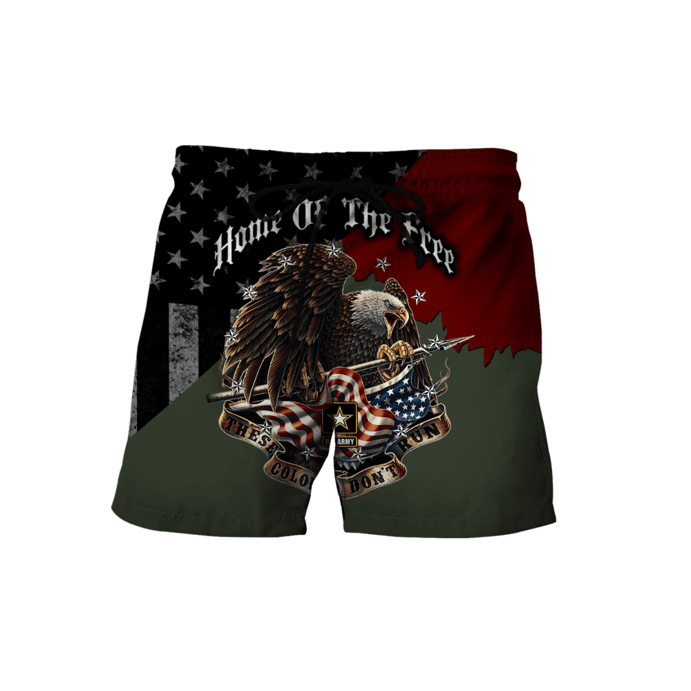 Home Of The Free US Veteran 3D All Over Printed Hoodie H