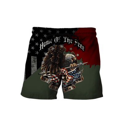 Home Of The Free US Veteran 3D All Over Printed Hoodie H