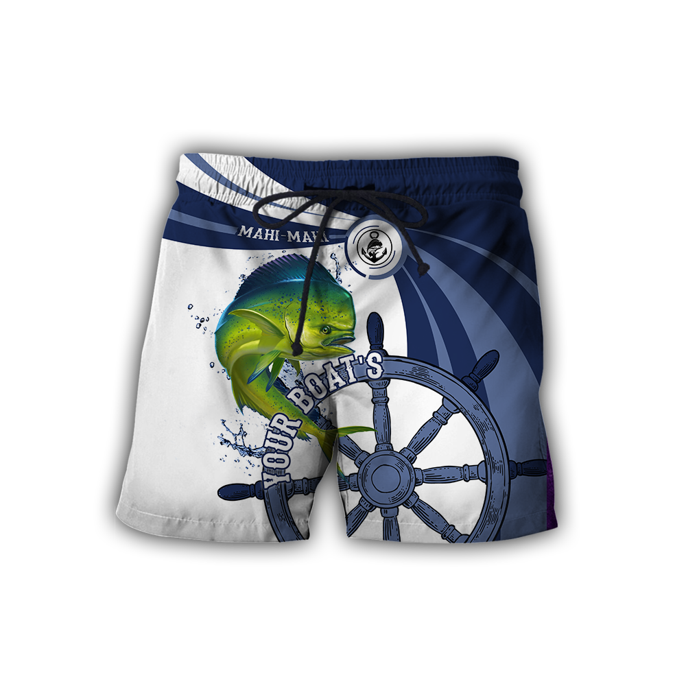 Custom name Mahi mahi fishing boat team Catch and Release 3D Design print shirts
