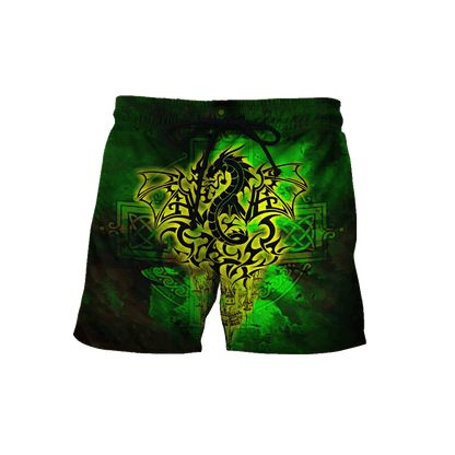 Celtic Dragon Saint Patrick's Day 3D All Over Printed Shirts For Men And Women TN