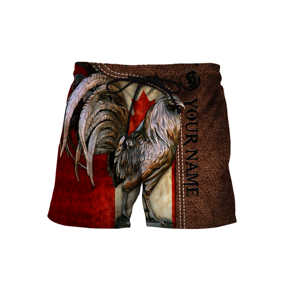 Personalized Canadian Rooster 3D Printed Unisex Shirt