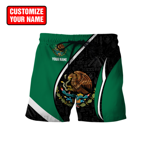 Mexico Combo T-shirt and Short Personalized name 3D All Over Printed no17