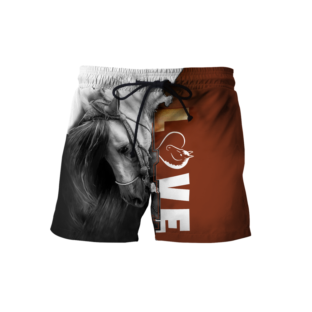 Personalized Name Premium Love Horse 3D All Over Printed Unisex Shirts
