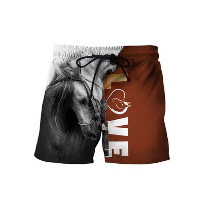 Personalized Name Premium Love Horse 3D All Over Printed Unisex Shirts