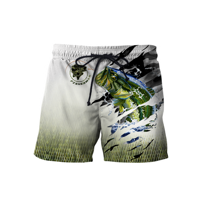 Custom name Bass fishing escape Skin camo 3D printed shirts
