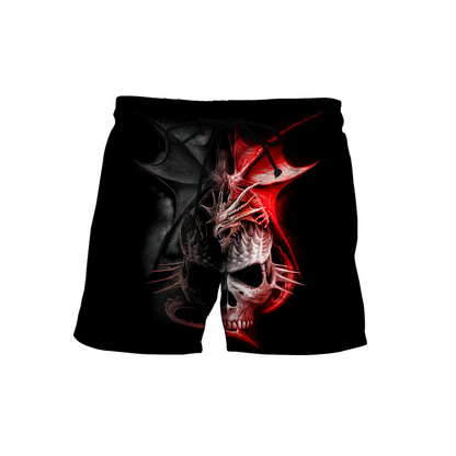 Dragon Skull 3D Hoodie Shirt For Men And Women Custom Name