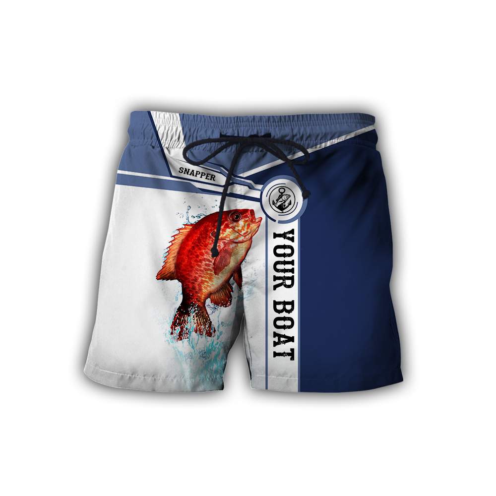 Custom name Snapper fishing Catch and Release 3D Design print shirts