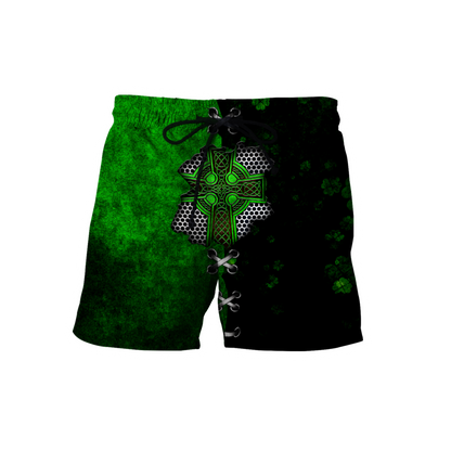 Irish Celtic Knot Cross in my heart St.Patrick day 3D Design shirts