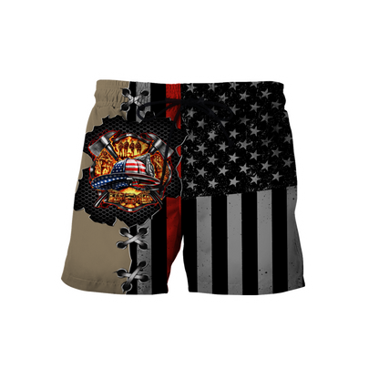 Customize Name Firefighter 3D All Over Printed Unisex Shirts