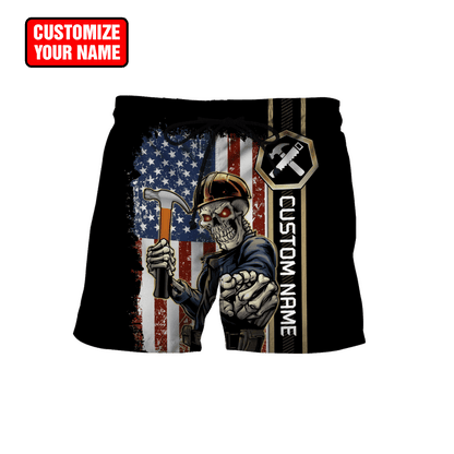Personalized Name American Carpenter 3D All Over Printed Unisex Shirts
