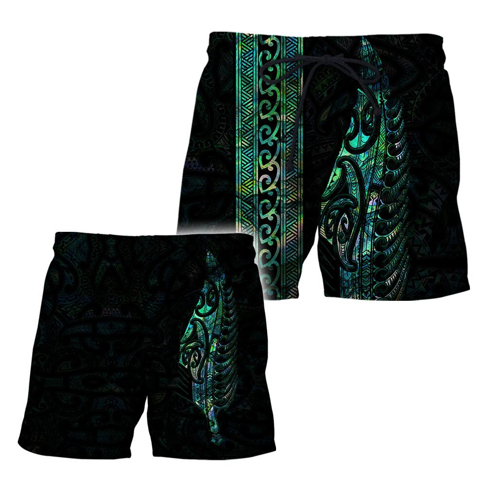 Maori Silver Fern Paua Shell 3D All Over Printed Unisex Shirts