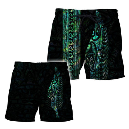 Maori Silver Fern Paua Shell 3D All Over Printed Unisex Shirts