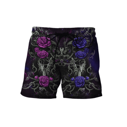 Tmarc Tee Dungeons and Dragons Couple 3D All Over Printed Shirts Purple