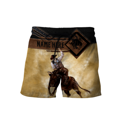 Personalized Name Bull Riding 3D All Over Printed Unisex Shirts Cowboy Up