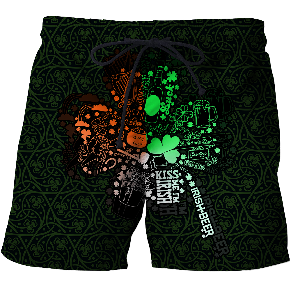 Premium Unisex Hoodie Irish St.Patrick  Drink Beer And Shamrock  ML