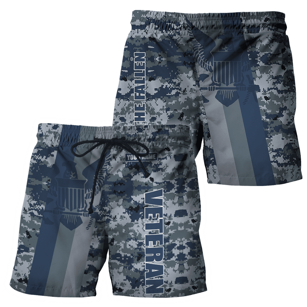 Custom name US Navy Veteran Camo 3d printed shirts Proud Military