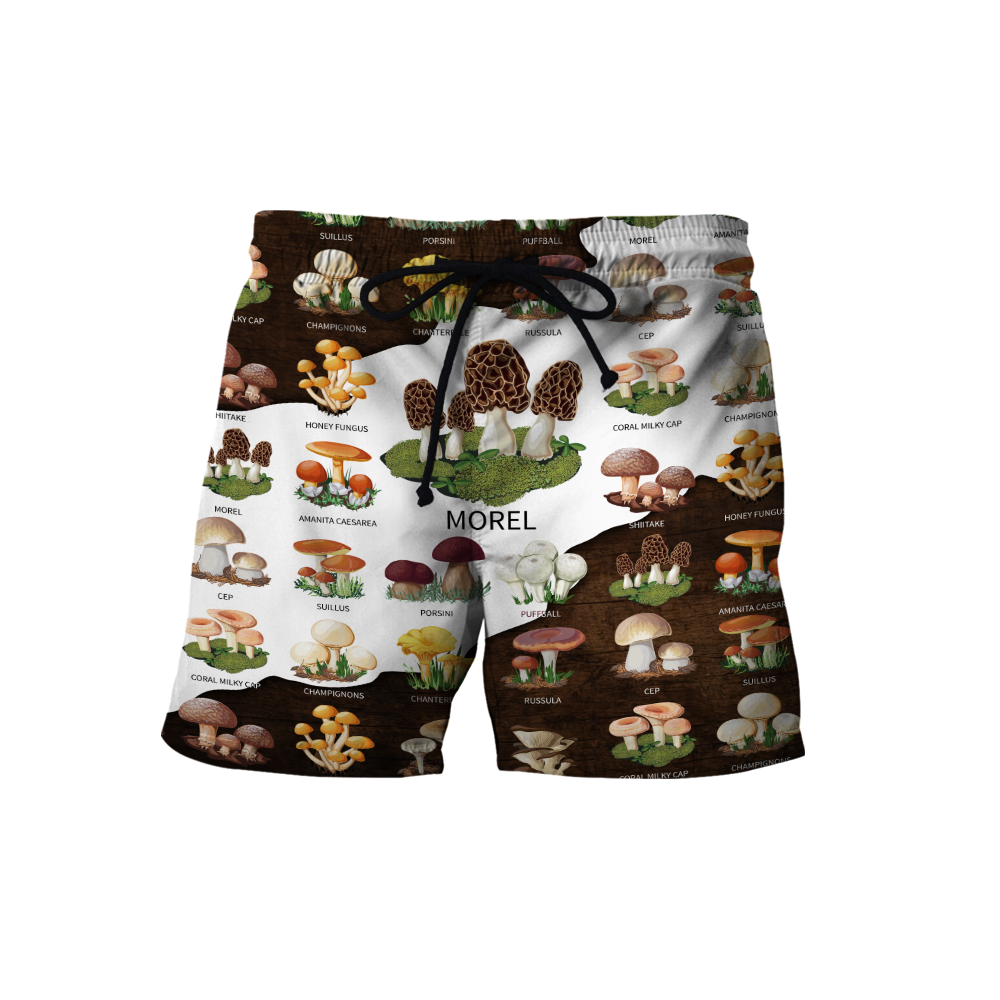 Edible mushroom hunting world 3d print shirts