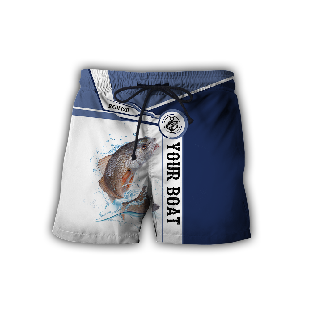 Custom name Redfish fishing Catch and Release 3D Design print shirts
