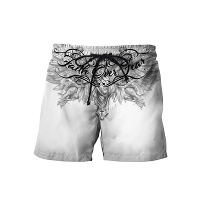 Jesus Christ Faith Over Fear 3D Printed Hoodie, T-Shirt for Men and Women