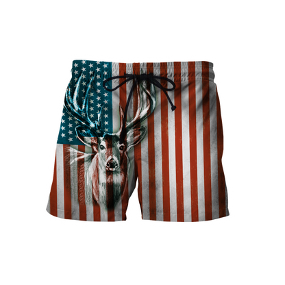 US Deer Persionalized Name 3D All Over Printed Shirts