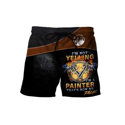 Tmarc Tee Personalized Name Painter 3D All Over Printed Unisex Shirts Leather Texture Ver 2