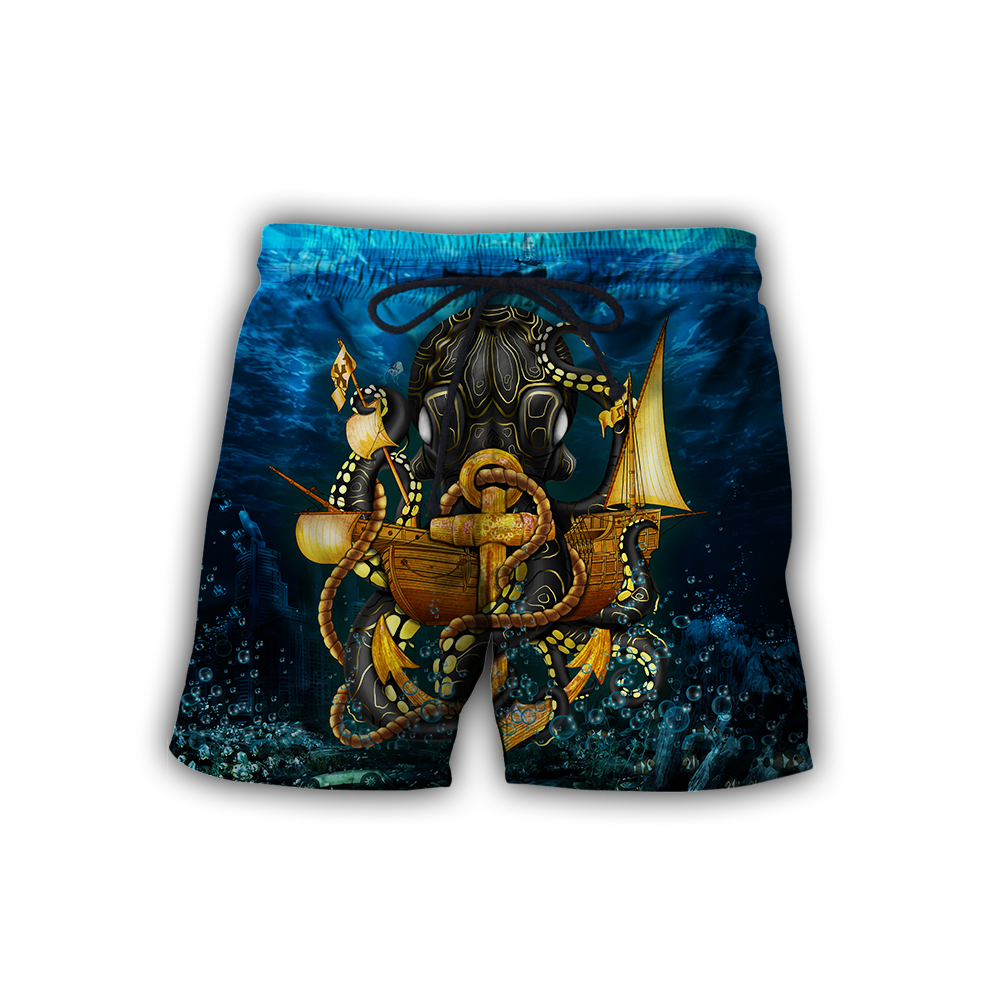 Premium Unisex Hoodie Kraken Octopus King of The Seven Seas V ML