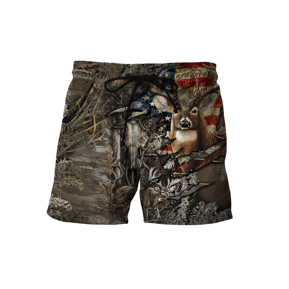 Deer Hunting Personalized Name 3D All Over Printed Shirts