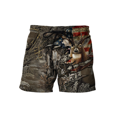 Deer Hunting Personalized Name 3D All Over Printed Shirts