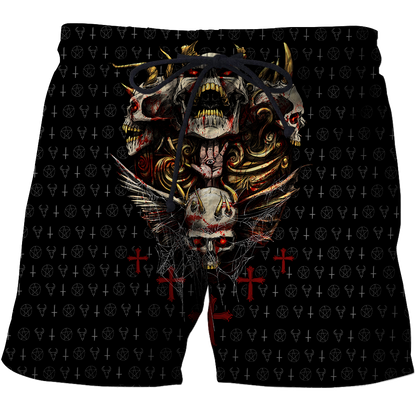 Red Eyes Skull Hoodie For Men And Women