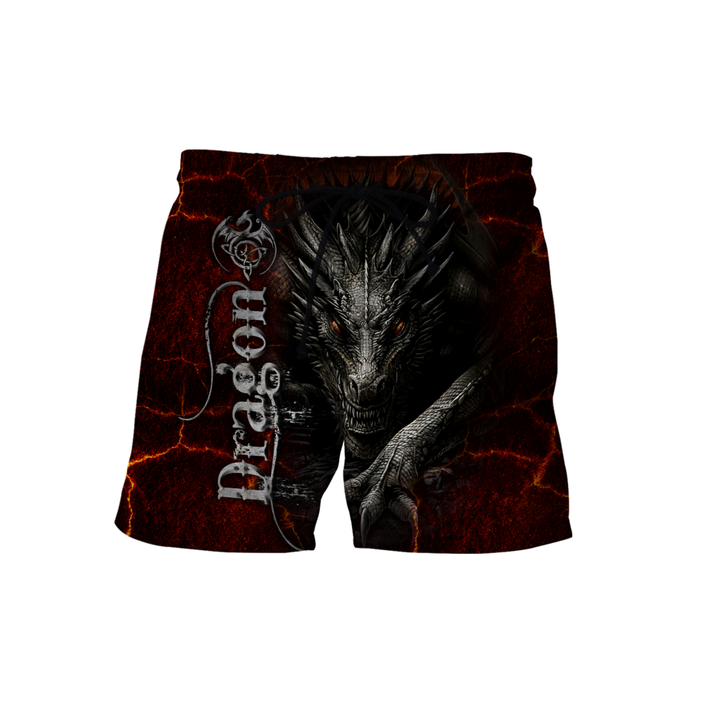 Dragon Red 3D Hoodie Shirt For Men And Women Custom Name