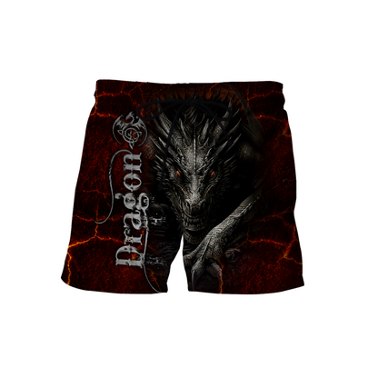 Dragon Red 3D Hoodie Shirt For Men And Women Custom Name