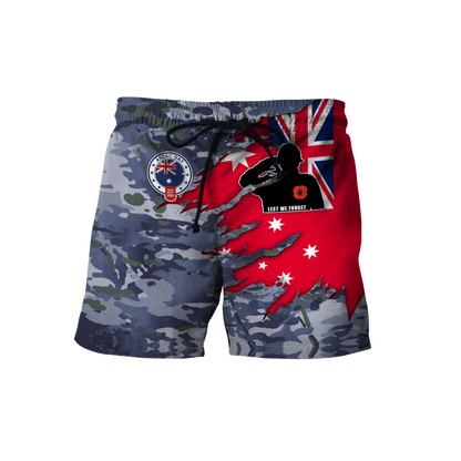 Tmarc Tee Anzac day remembrance Kiwi and Australia Navy Camo 3D print shirt