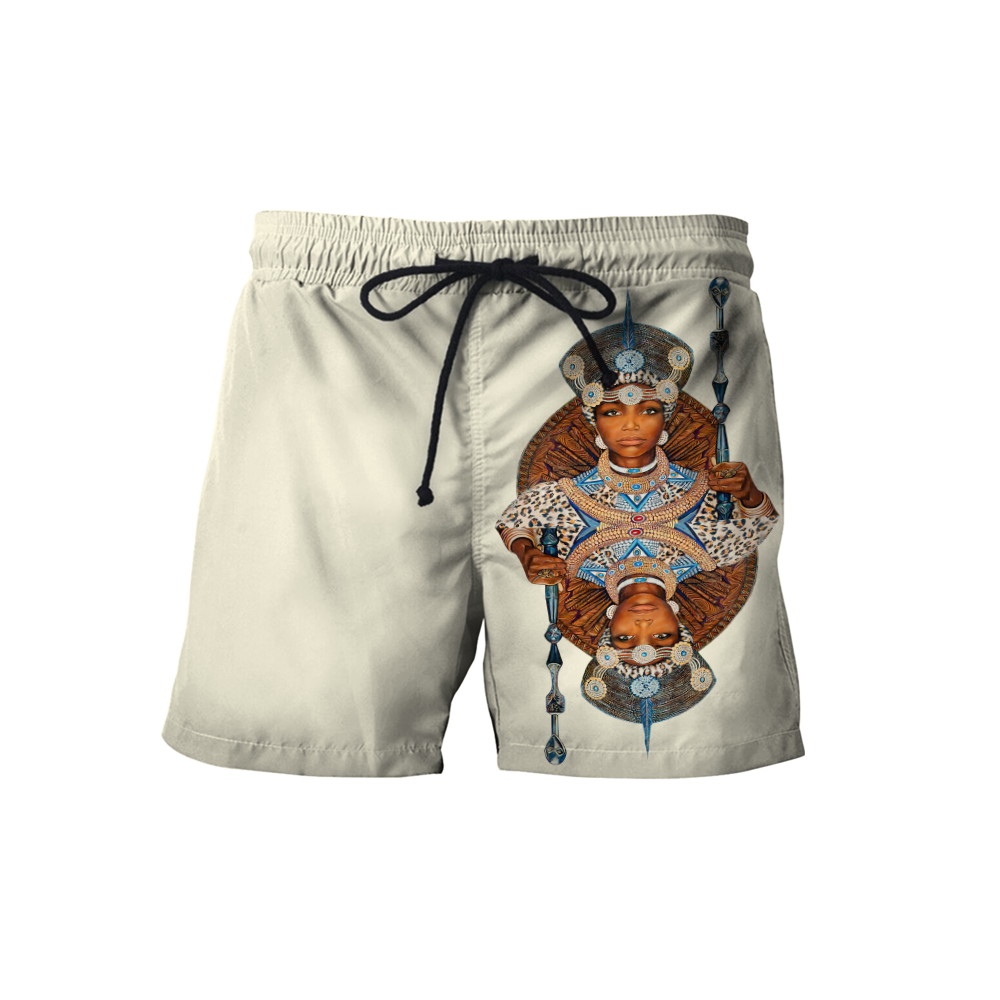 African Culture Black Queen Zulu Unisex Hoodie ML Personalize Name