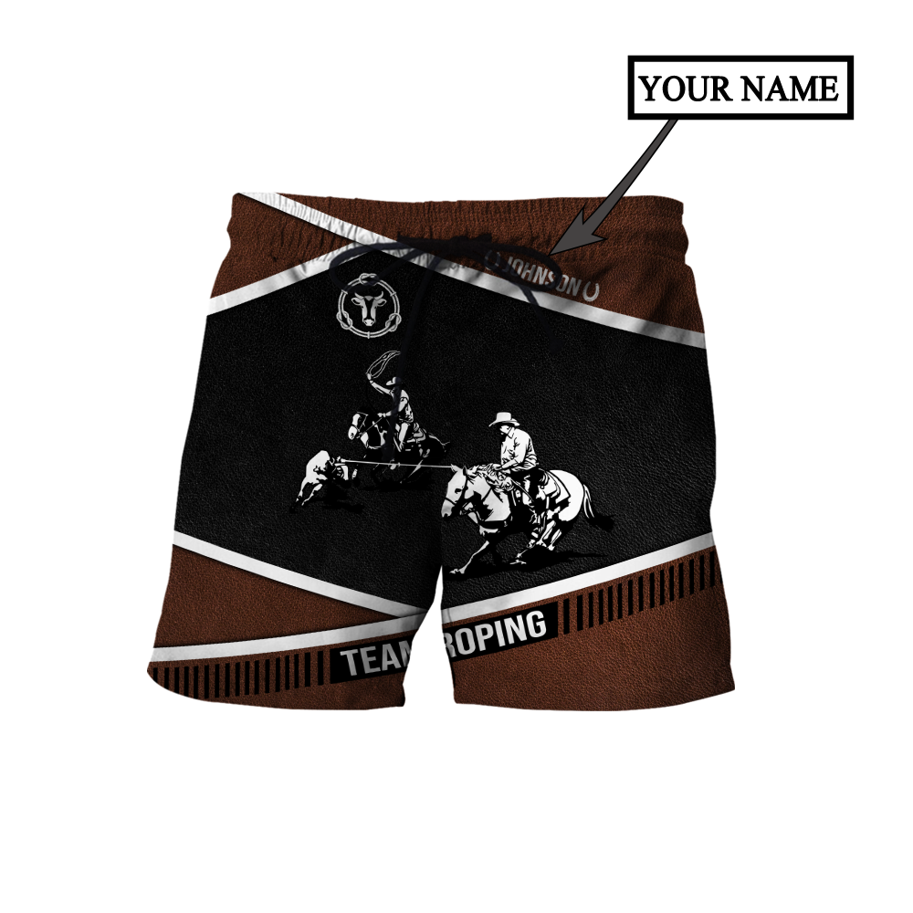 Personalized Name Bull Riding 3D All Over Printed Unisex Shirts Black Team Roping