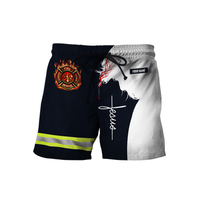 Customize Name Firefighter 3D All Printed Hoodie For Men And Women MH08012003