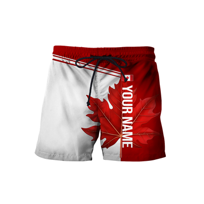 Canada Day No24 Personalized Maple Leaf Pullover Premium Unisex Hoodie