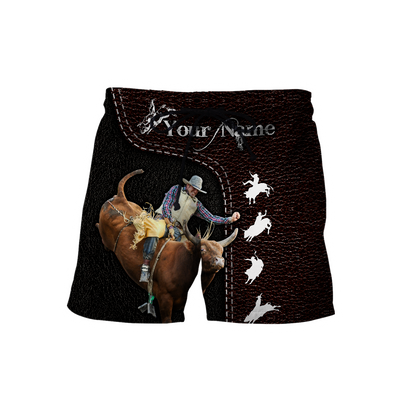 Customize Name Bull Riding 3D All Over Printed Unisex Shirts