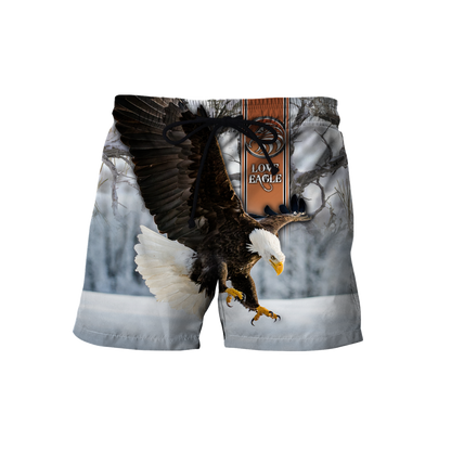 Customize Name Eagle 3D All Over Printed Shirts