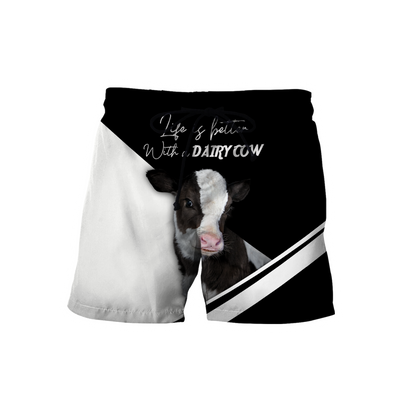 Love Dairy Cow - Happy Farm 3D Hoodie Shirt For Men And Women LAM