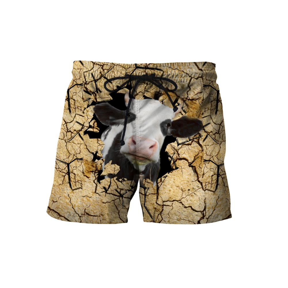 Dairy Cattle Cracks 3D Hoodie Shirt For Men And Women