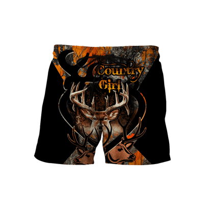 Country Girl Deer Hunting 3D All Over Printed Unisex Hoodie