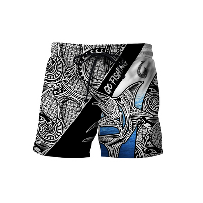 Amazing Polynesian Go Fishing Marlin Fish Personalized Unisex Deluxe Hoodie ML