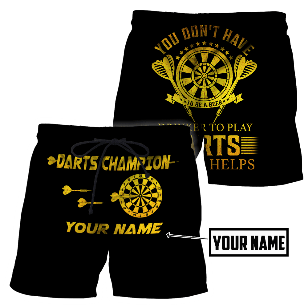 Darts Player No4 You Don't Have To Be A Beer 3D Printed Personalized Unisex Hoodie ML