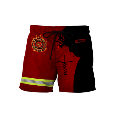 Customize Name Firefighter 3D All Printed Hoodie For Men And Women MH08012002