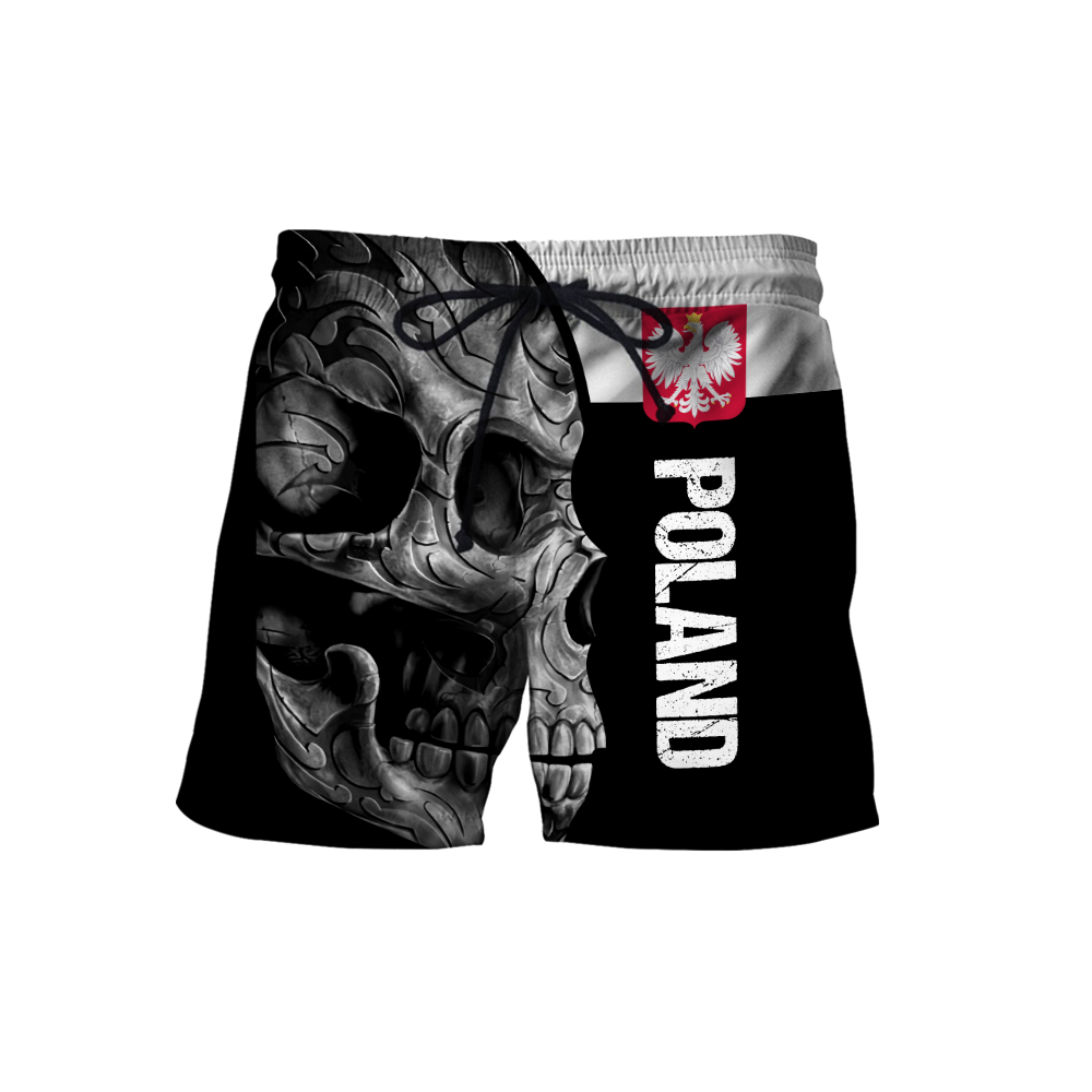 Personalized Polska Skull 3D All Over Printed Unisex Hoodie