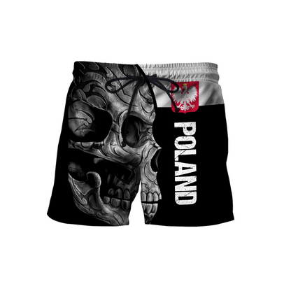 Personalized Polska Skull 3D All Over Printed Unisex Hoodie
